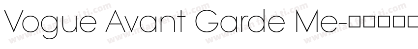 Vogue Avant Garde Me字体转换